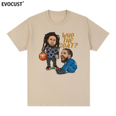 公鸭 Goat嘻哈Hip 短袖 Drake The Cole T恤Who Hop潮牌男女休闲