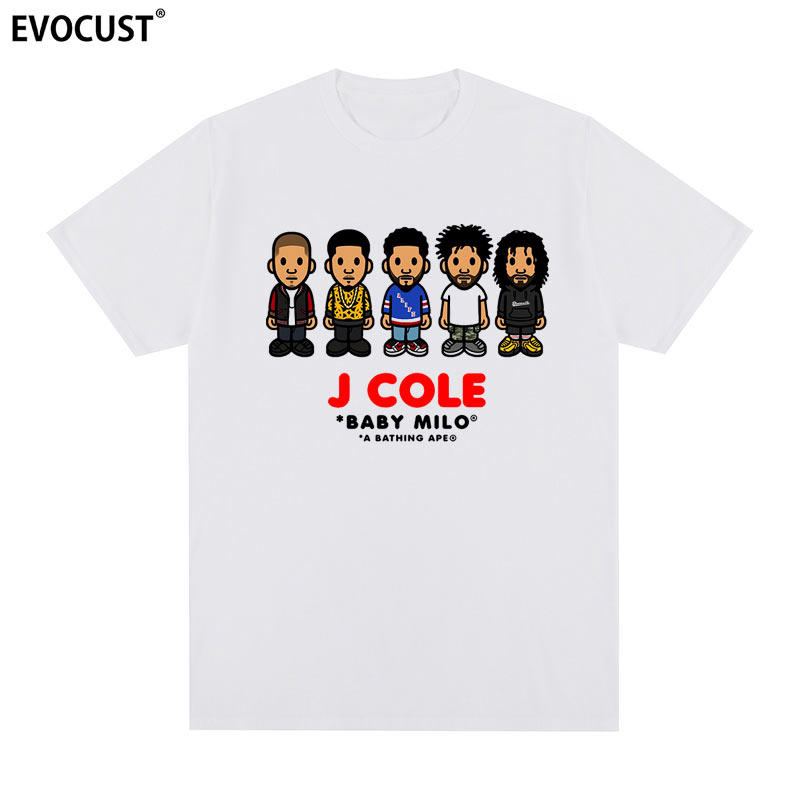 J Cole短袖T恤科尔专辑封面复古欧美休闲4 Your Eyez Only男女Tee