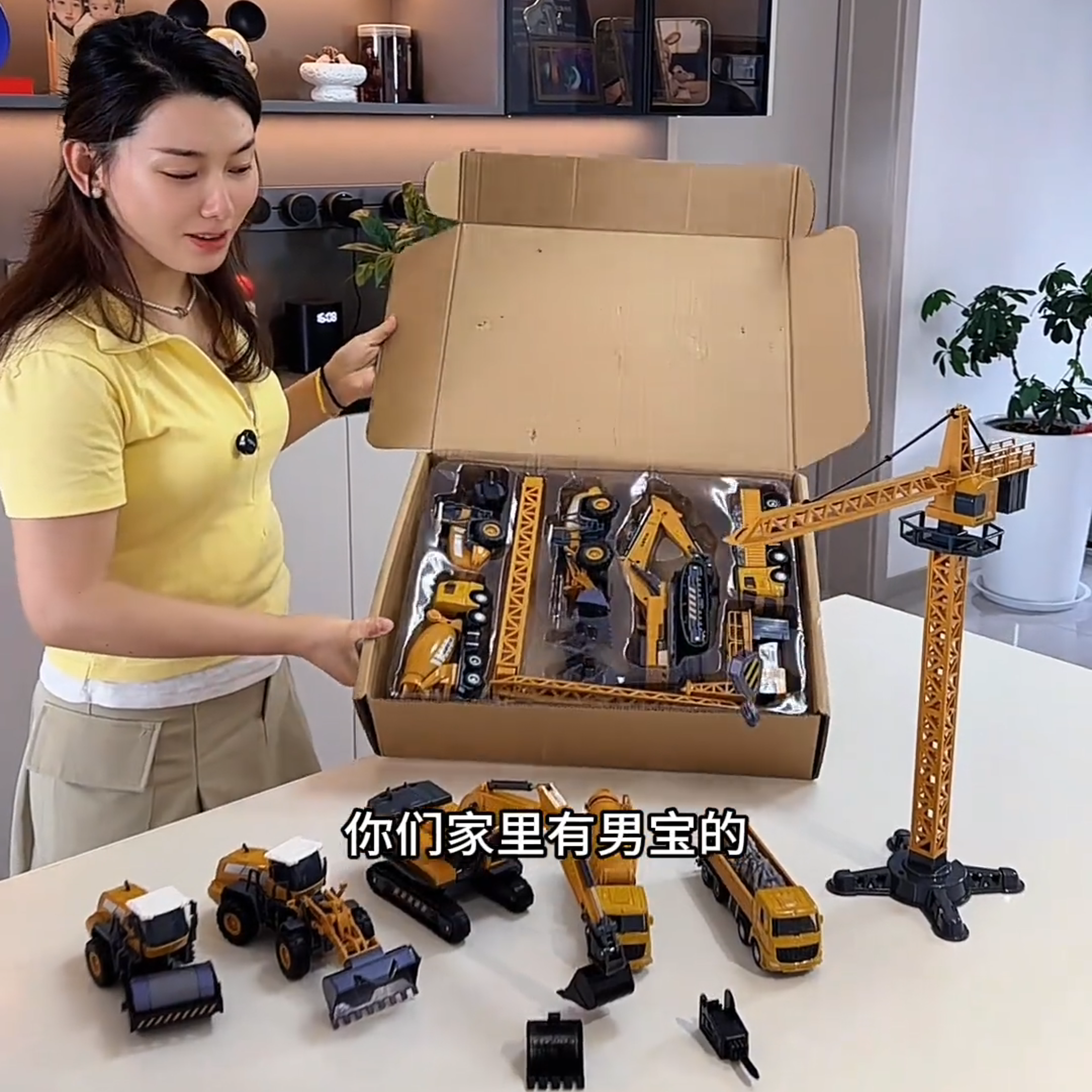 儿童合金喷水消防车模型套装挖掘机工程车仿真汽车玩具3男孩6礼物