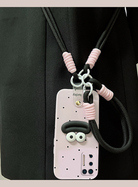 黑色波点适用坚果pro3手机壳pro2立体pro2s香肠嘴r2卡通r1可背带por斜挎新款硅胶软壳透明可爱全包防摔斜跨女