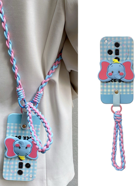 英文格子适用oppofindx7pro手机壳findx6立体x5小飞象x3卡通x2ultra斜挎k12可背k11x硅胶k10斜跨k9k7k5oppo女