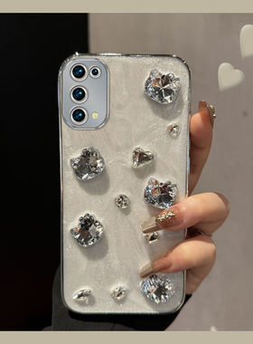 高级感钻石kt猫适用真我13pro+手机壳gt6闪粉12电镀11日韩10滴胶gtneo5se立体v23小众v20硅胶v13软2t/realme