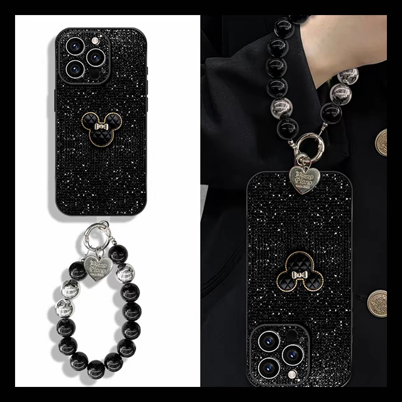 可爱动漫米奇适用华为畅享70x手机壳70pro亮片绒布60por挂链麦芒30闪片20se秋冬10卡通新款huawei硅胶手提软p