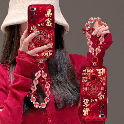 暴富发财支架适用小米mixfold4手机壳mixfold3可旋转mixfold2折叠屏mixflip硬壳mi立体喜庆挂链蛇年新年过年