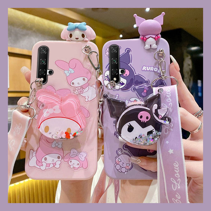 可爱少女美乐蒂库洛米趴趴斜挎手机壳