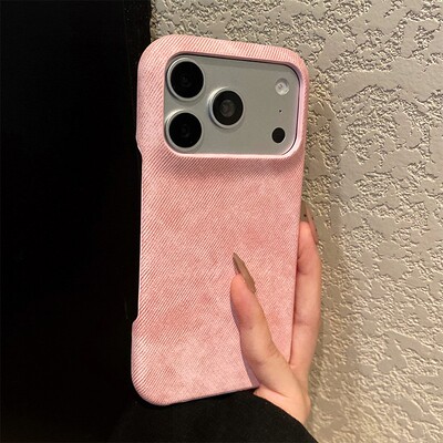 手机壳硅胶复古水墨晕染粉色牛仔