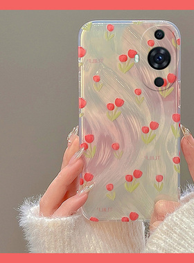 羽纱樱桃适用华为nova12pro手机壳11ultra高级感10z渐变9se简约8硅胶7i软壳6小众5i个性4e活力版3i少女2plus