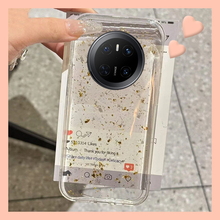 2025闪粉金箔适用华为mate70pro+手机壳mete60滴胶m50e高级感m40e简约30epor小众20x新年十透明huawei硅胶软p