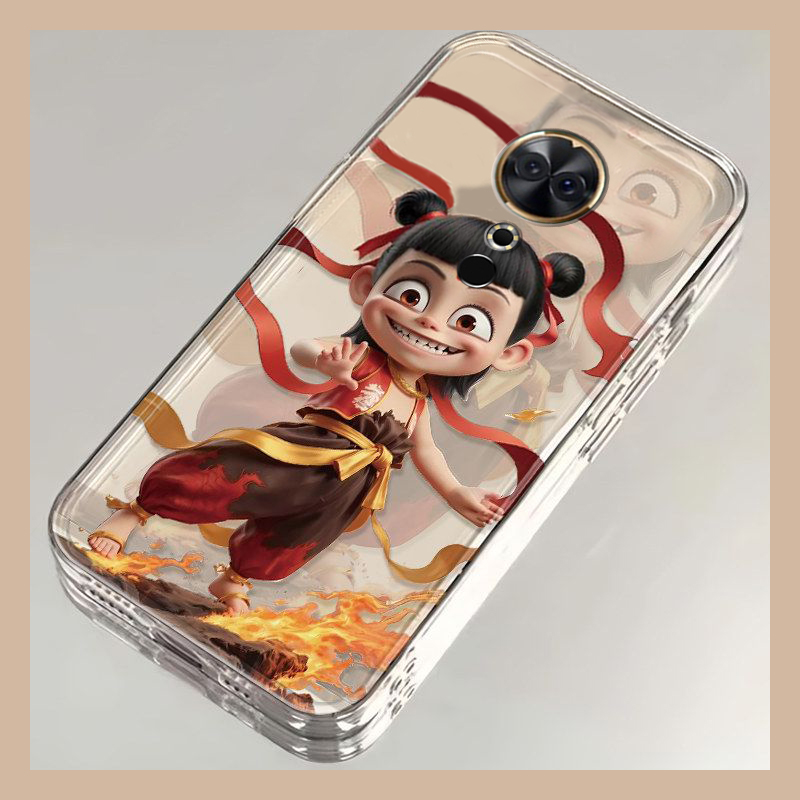 哪吒魔童降世适用美图m8机壳m8s闹海t8卡通t8s创意t9可爱v6硅胶全包防摔新款小众动漫透明软壳个性趣味潮流软