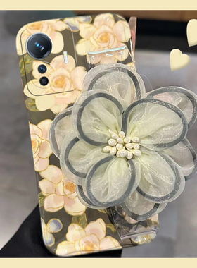 油画花朵适用vivoy200i手机壳t1立体y77e纱花y97gt腕带y100t小清新y95高级感y93s硅胶y66+y83y81y78y33vivo女