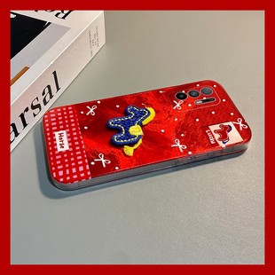 2026棋盘格刺绣小马适用oppoa3pro手机壳a2x立体a1红色a97新年a96卡通a95a93a91a72a58a57a52a32a11a9a31a8a5