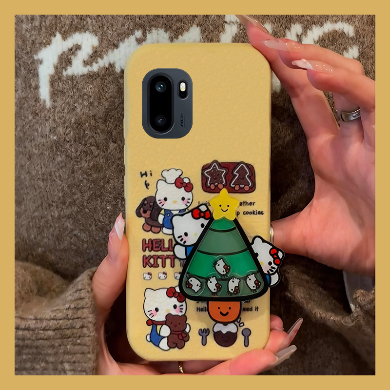 可爱kt猫圣诞树适用一加ace6手机壳ace5pro摇一摇1+15立体13支架12皮纹ace3仿皮acepro竞速版11r/2v/10t卡通p