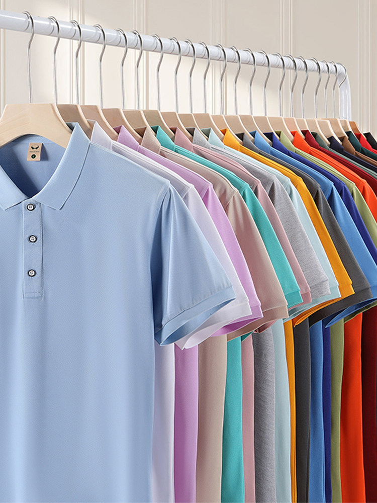 夏季冰丝工作服定制T恤印LOGPOLO衫定制/加工