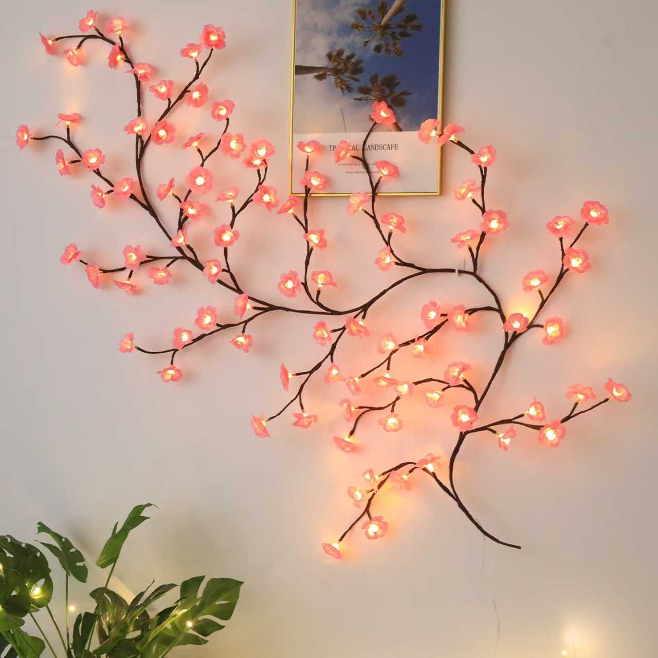新品LED可造型藤条灯|树叶蝴蝶