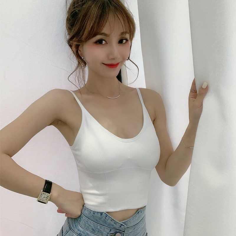 卡卡聚拢针织美背吊带性感