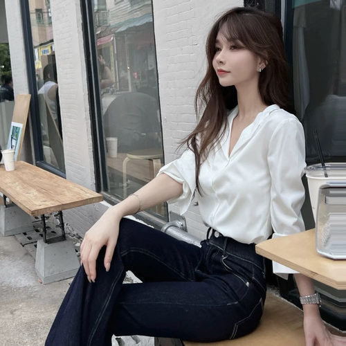 卡卡正品蕾丝同款衬衫