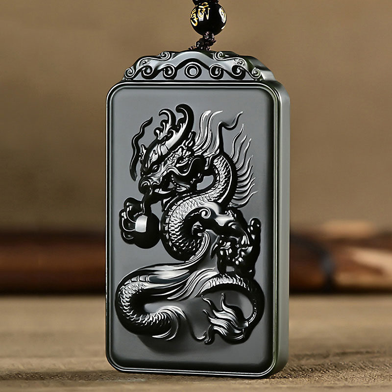 和田玉青玉塔青一细料龙行天下龙牌玉牌男女款玉坠玉吊坠可定制