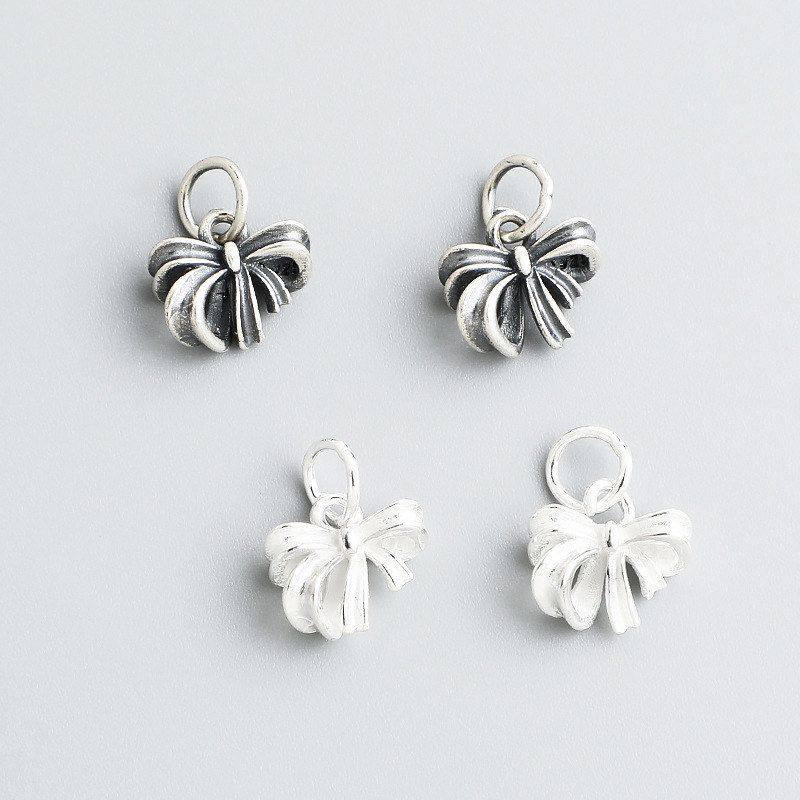 蝴蝶结手工珍珠项链S925纯银泰银手链DIY吊坠挂件ins串珠编绳风,饰品/流行首饰/时尚饰品新,其他DIY饰品配件,淘宝优惠券,粉丝福利购,淘宝优惠卷