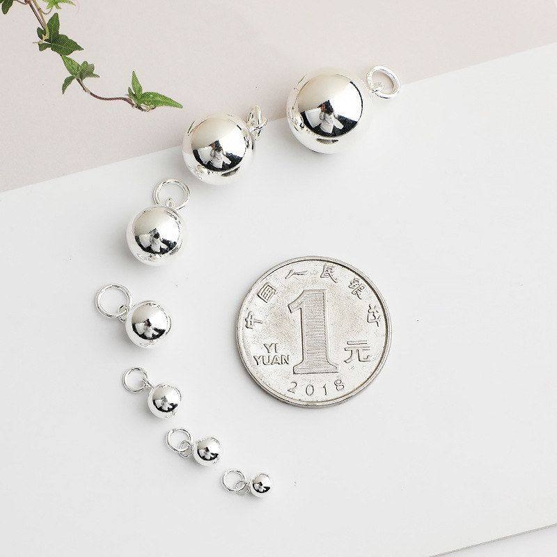 配件项链吊坠s925手链吊球光面水晶编织挂件手工圆球纯银串珠DIY,饰品/流行首饰/时尚饰品新,其他DIY饰品配件,淘宝优惠券,粉丝福利购,淘宝优惠卷