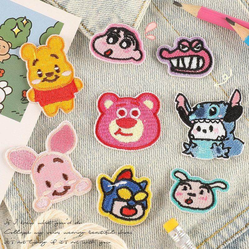 小猪粘草莓电脑绣花布贴布贴卡通动漫刺绣服装辅料贴手账自标小熊,居家布艺,布贴,淘宝优惠券,粉丝福利购,淘宝优惠卷