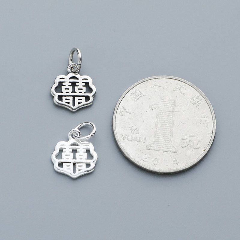 项链泰银财发纯银挂件DIY配件S925手链吊坠饰品编绳镂空福喜顺,饰品/流行首饰/时尚饰品新,其他DIY饰品配件,淘宝优惠券,粉丝福利购,淘宝优惠卷