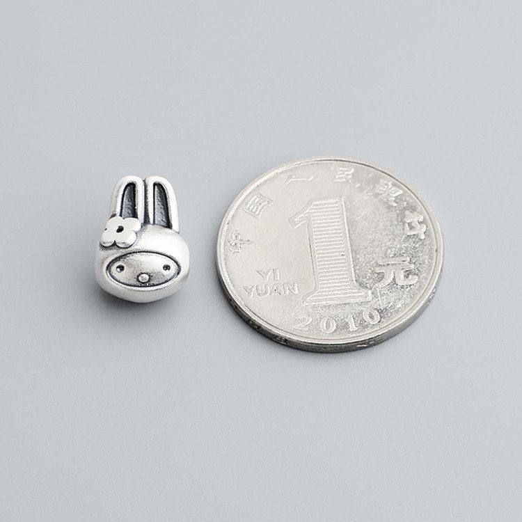 3D散珠材料饰品DIY配件隔珠硬银足银999兔年S手串生肖编绳兔子,饰品/流行首饰/时尚饰品新,其他DIY饰品配件,淘宝优惠券,粉丝福利购,淘宝优惠卷