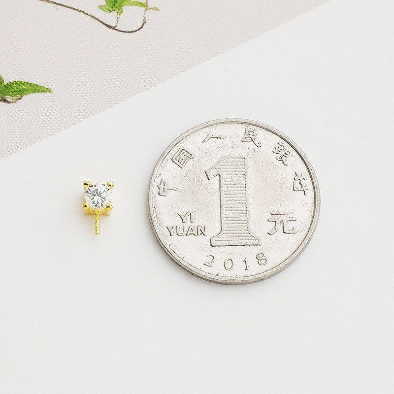 空托珍珠圆珠S925项链镶钻DIY款吊坠珠托托纯银扣戴妃粘盘吊坠扣,饰品/流行首饰/时尚饰品新,其他DIY饰品配件,淘宝优惠券,粉丝福利购,淘宝优惠卷