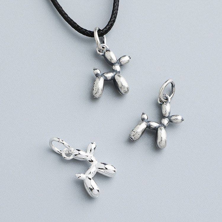 气球挂件泰银编绳吊坠手链狗串珠项链可爱纯银S925玩具狗DIY简约,饰品/流行首饰/时尚饰品新,其他DIY饰品配件,淘宝优惠券,粉丝福利购,淘宝优惠卷
