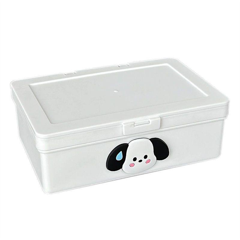 风收纳盒账素材白色新款防尘出卡手ins翻盖收纳桌面文具整理盒,居家布艺,收纳盒,淘宝优惠券,粉丝福利购,淘宝优惠卷