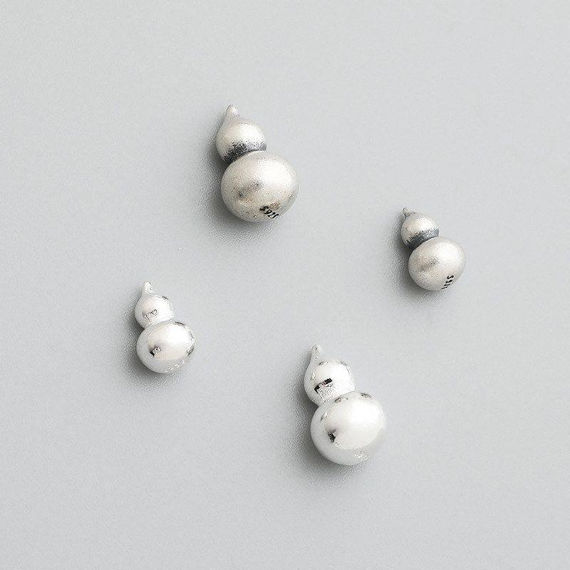 项链配件无孔纯银手链坠子S925泰银实心手工饰品编绳DIY葫芦散珠,饰品/流行首饰/时尚饰品新,其他DIY饰品配件,淘宝优惠券,粉丝福利购,淘宝优惠卷