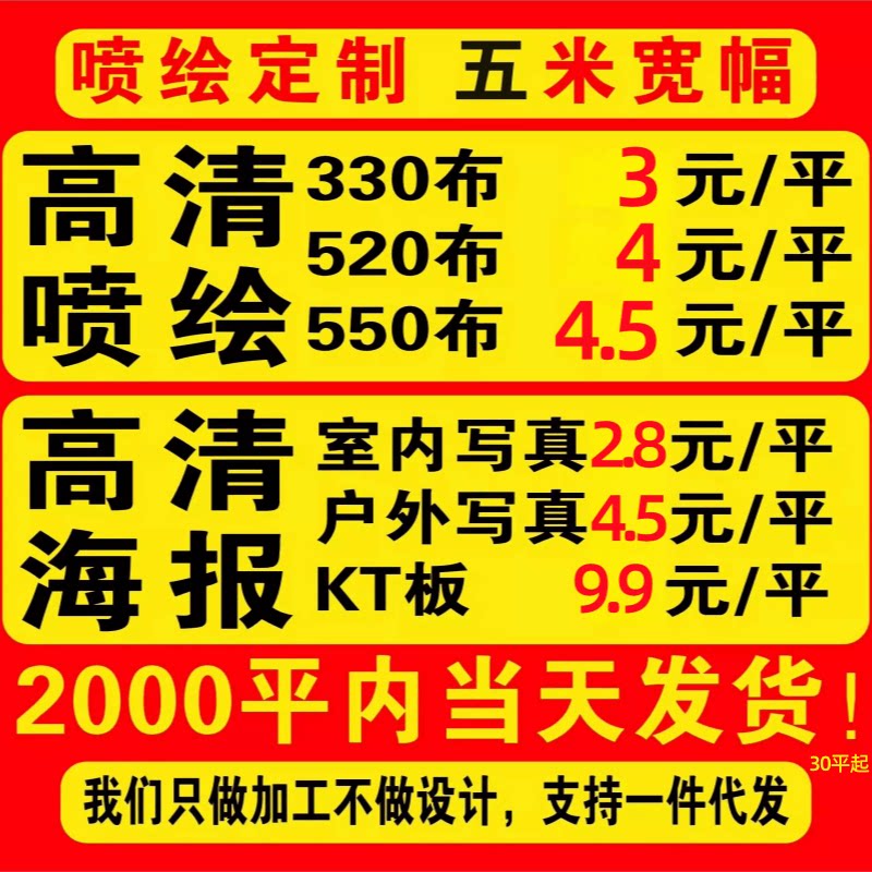 户外5米喷绘广告布定制高清UV黑底布550网格布UV写真布晶格反光膜