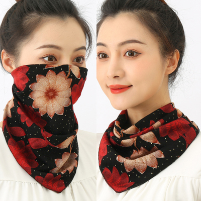 女围脖百搭护颈韩版春秋冬季