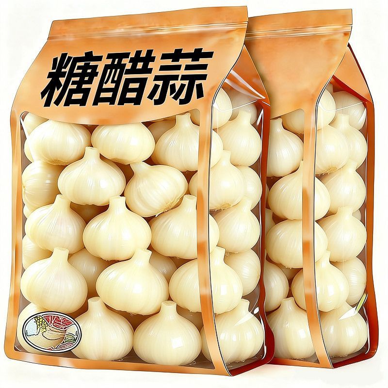 【净重无水】正宗糖醋蒜厂家直销新货农家秘制糖醋蒜袋装新蒜下饭