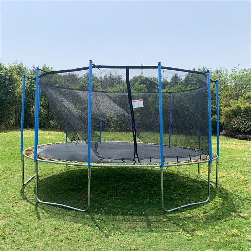 跨境户外大型蹦蹦床室内儿童商用带护网跳床圆形带球框弹跳床