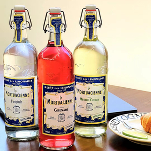 法國進口MORTUACIENNE莫多閑薄荷檸檬汽水飲料石榴檸檬果味氣泡水
