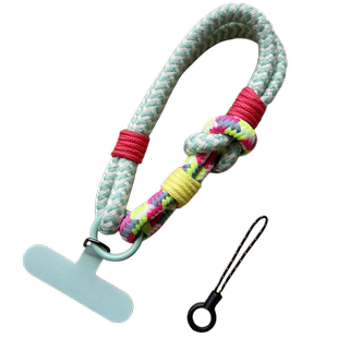 东大门短款手机挂绳可手提防丢手绳手腕挂件腕带粗贴片夹片挂饰彩色壳绳子环女款包带夏天结实防盗编织线高端