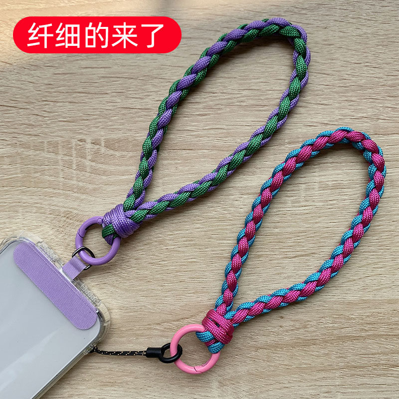 四股纤细手工编织手腕绳结实耐用图片