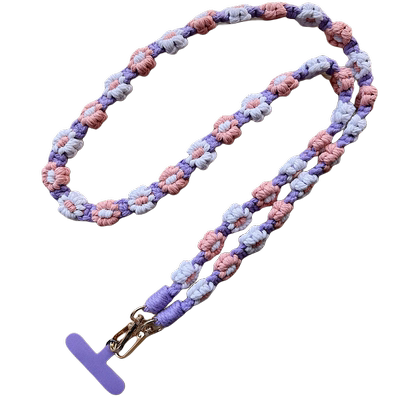 手工编织手机挂绳斜挎可背小雏菊