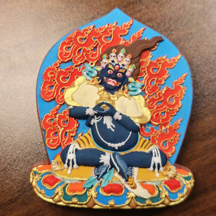 瀚林宝相独家首发款擦擦之萨迦派一髻佛母(10公分)彩绘擦擦小佛像