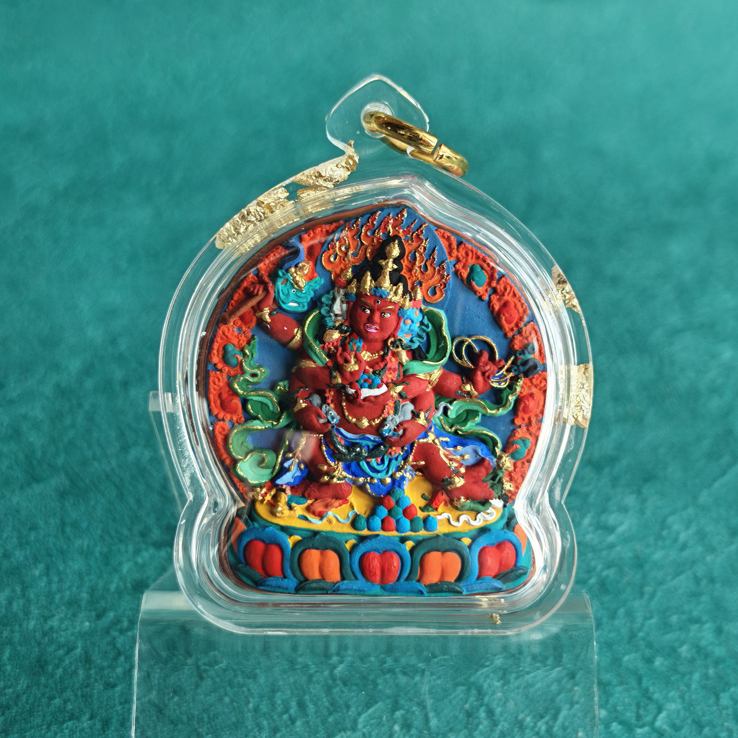 手工制作 红财神-单身 彩绘擦擦 小佛像