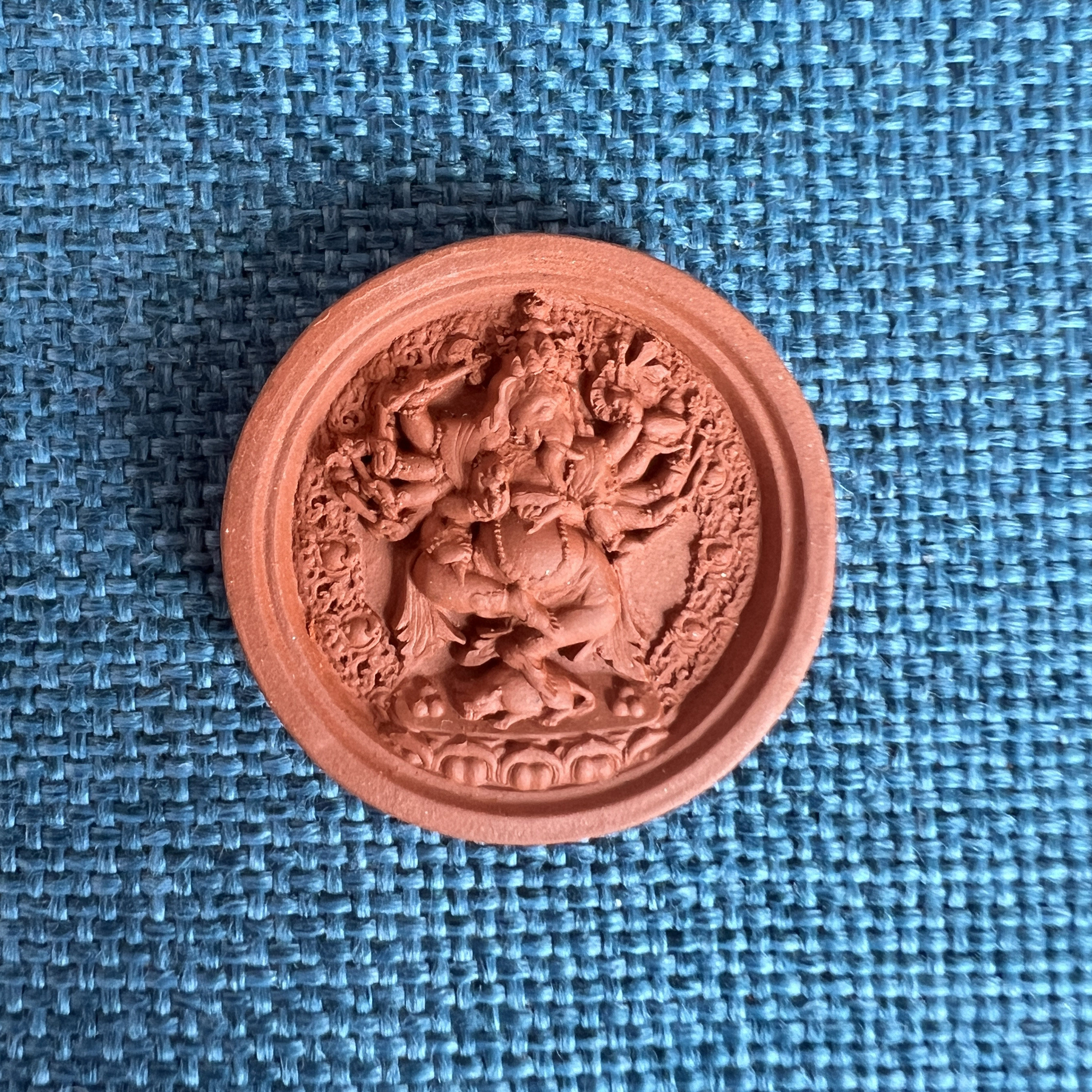 手工制作 象鼻天（护身擦擦 嘎乌擦擦）  陶土烧制擦擦 小佛像