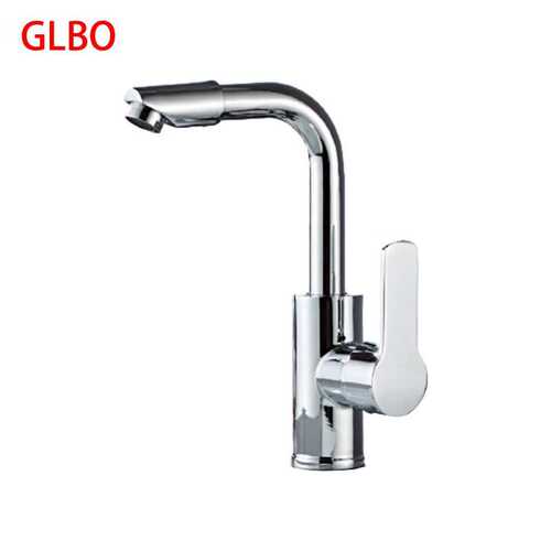 GLBO面盆冷热水龙头洗手池洗脸盆台盆水龙头卫生间浴室龙头合金圆