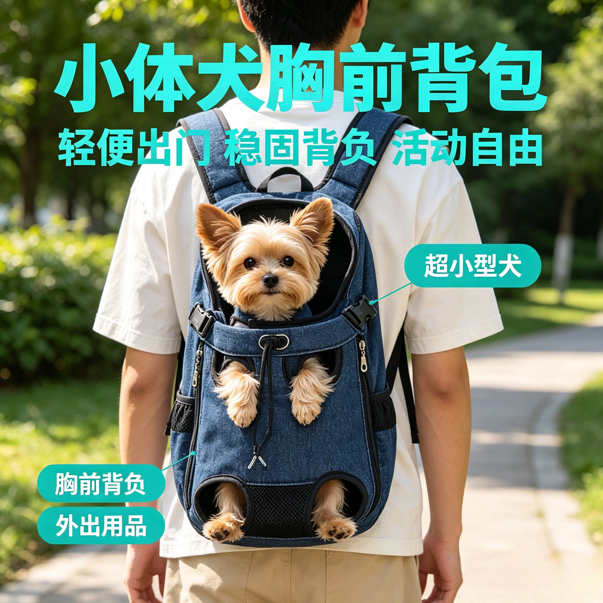 超小型狗狗外出包背包包款猫猫小体出发自由用品不变形宠物包胸前