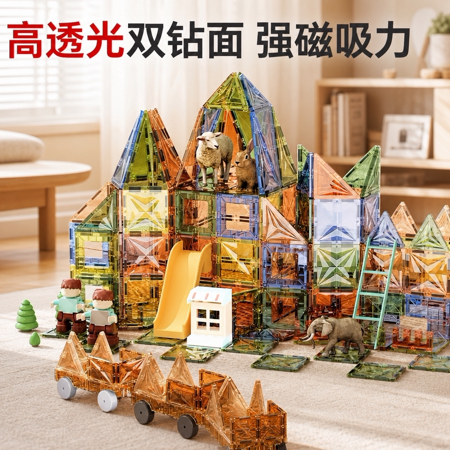 儿童强磁吸力磁力片拼装积木
