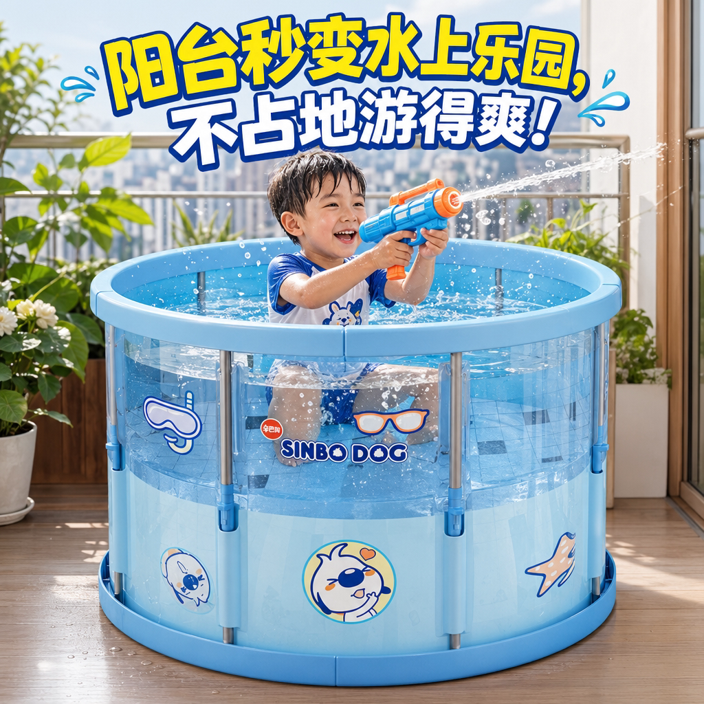免充气游泳池家用儿童玩水可折叠