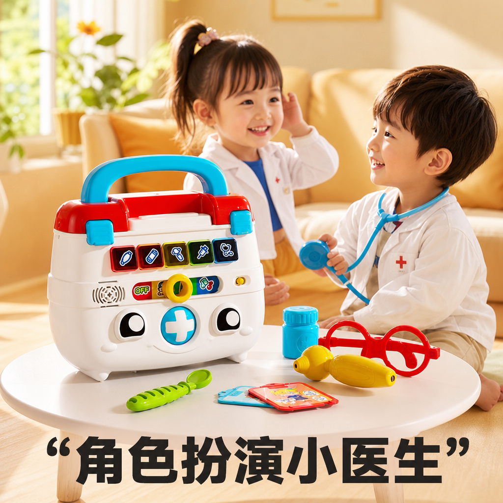 儿童豪华智能诊疗箱小医生玩具