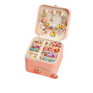 儿童手链串珠diy手工材料穿珠子礼盒女孩子生日礼物女童首饰玩具