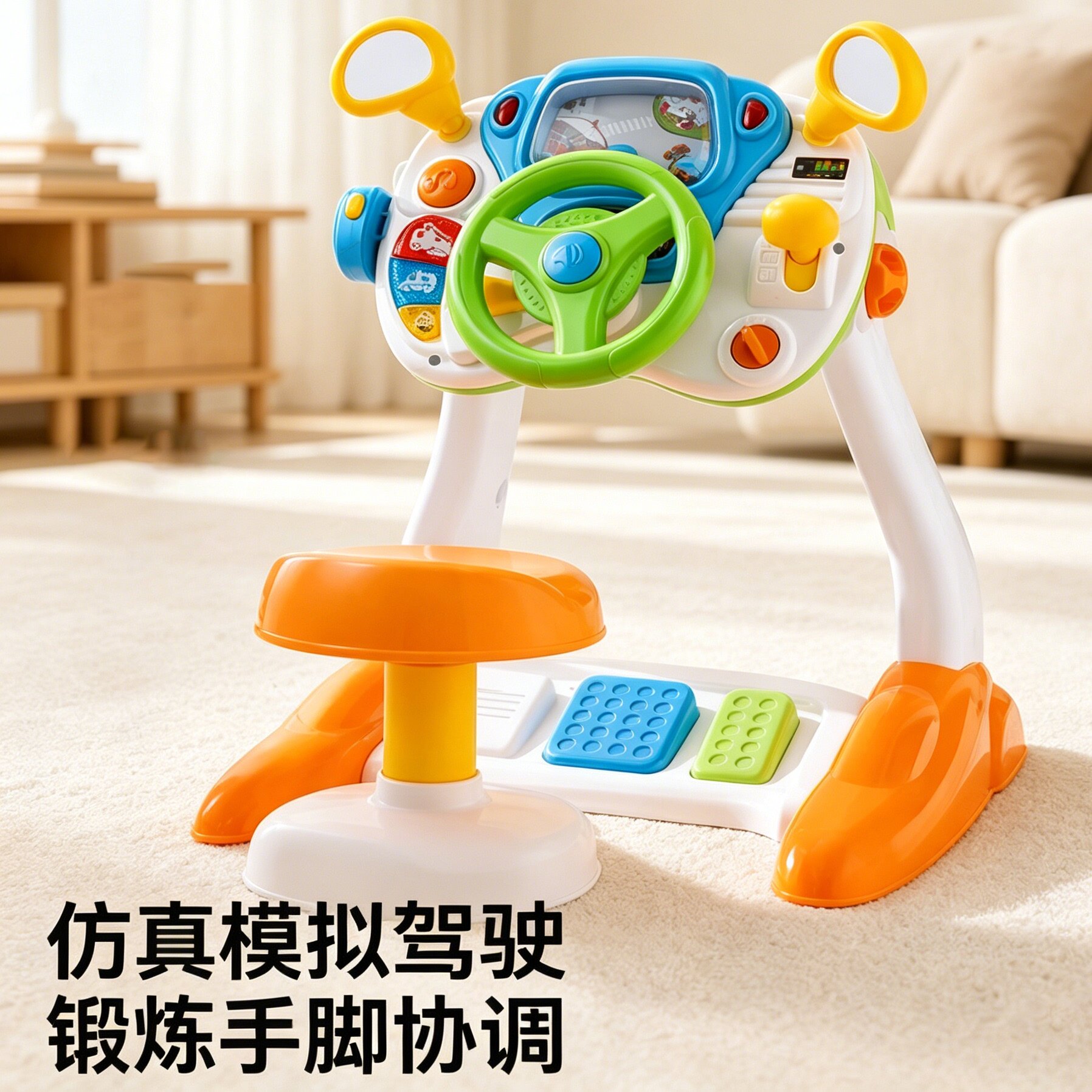 儿童益智模拟驾驶室玩具