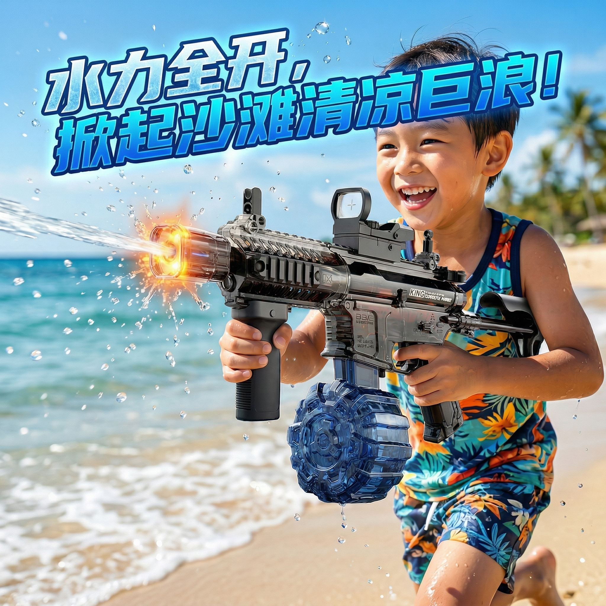 夏日ARP9泼水节神器电动连发