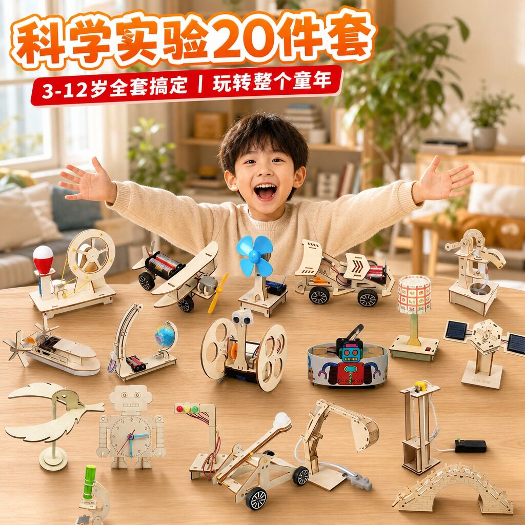 科学实验儿童科技小制作手工